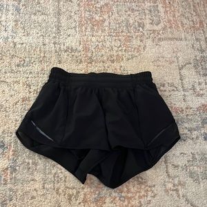 Black lululemon shorts size 4